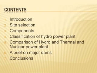 Hydro power plant | PPTX