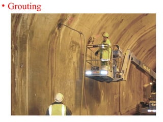 • Grouting
 