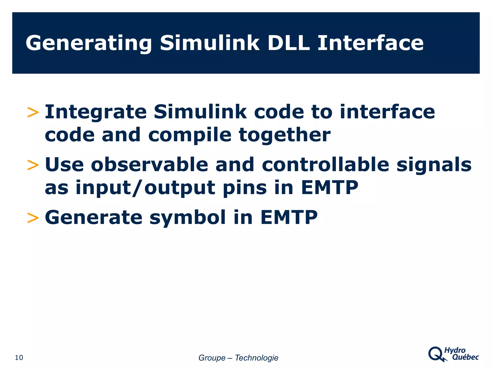 Hydro Quebec Roumy Interfacing Emtp Rv Withothersoftware Using C++