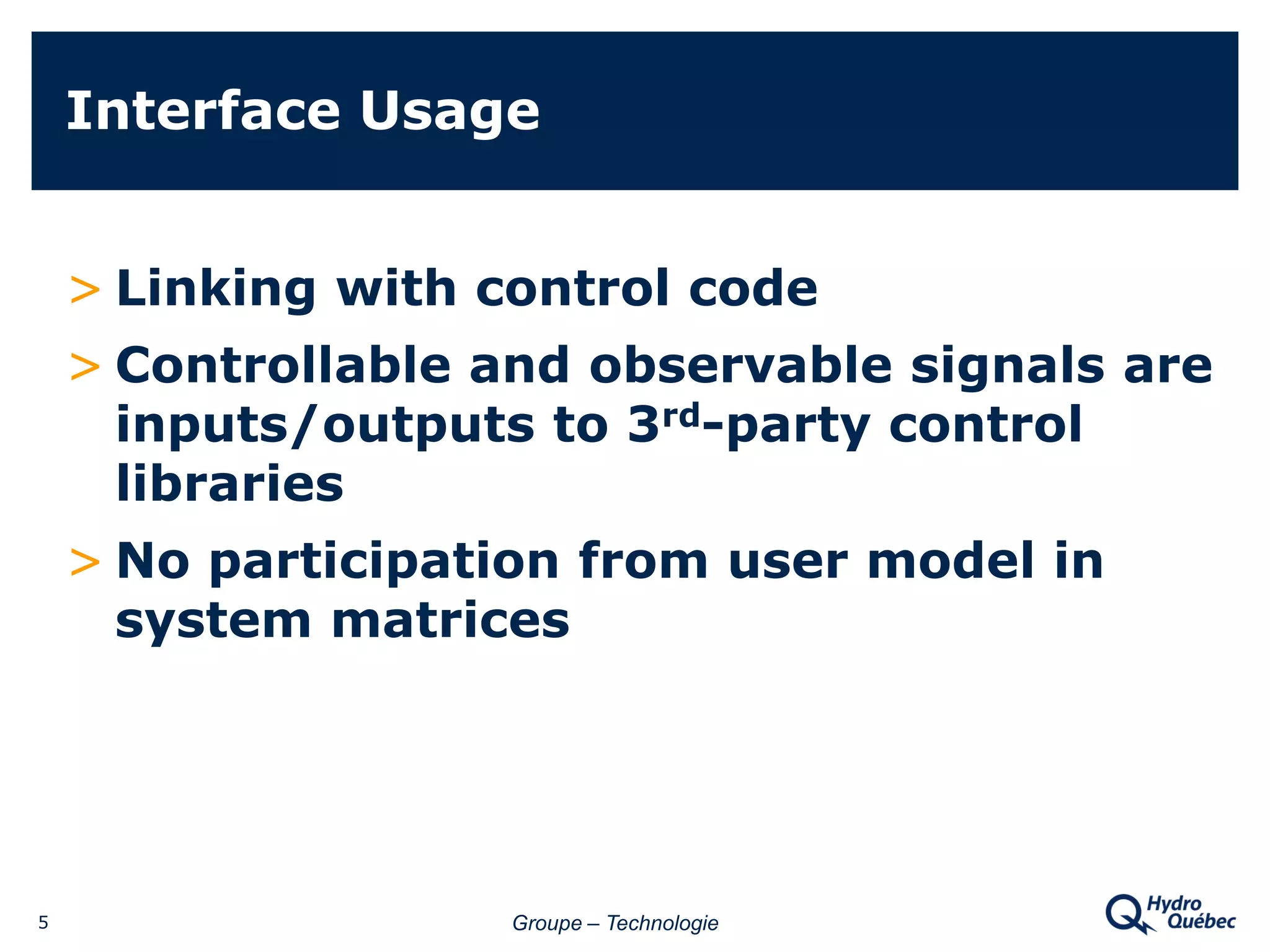 Hydro Quebec Roumy Interfacing Emtp Rv Withothersoftware Using C++