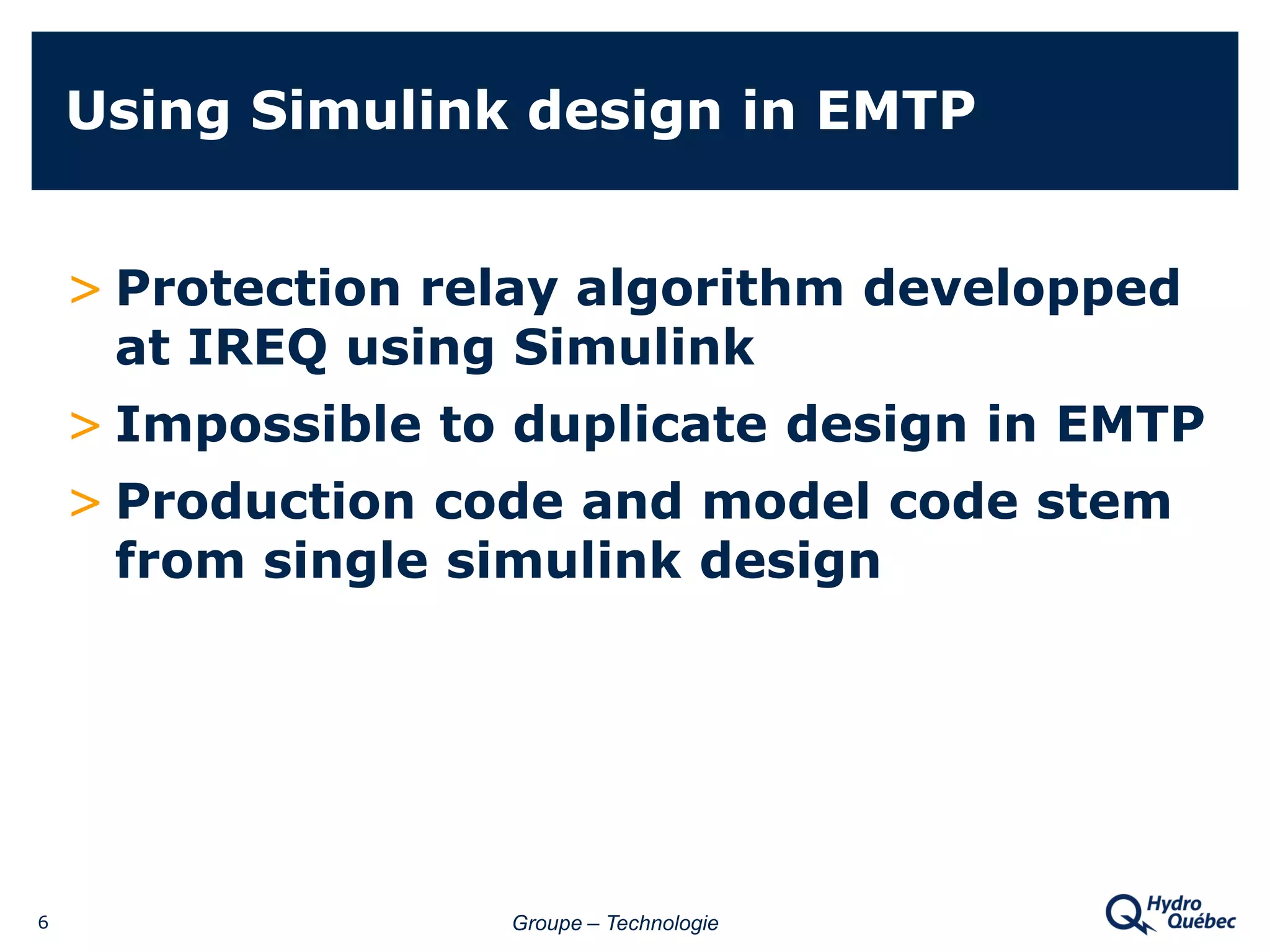 Hydro Quebec Roumy Interfacing Emtp Rv Withothersoftware Using C++