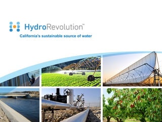 California’s sustainable source of water
 