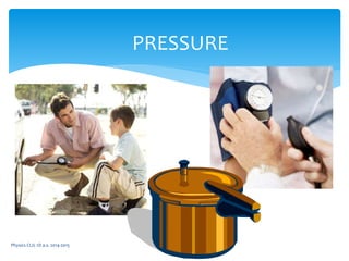 Physics CLIL 1D a.s. 2014-2015
PRESSURE
 