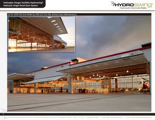 Hydroswing® Helicopter Hangar Facility Door Systems/Hydraulic Doors | PDF