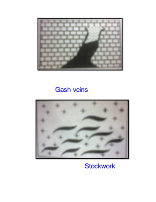 Gash veins
Stockwork
 