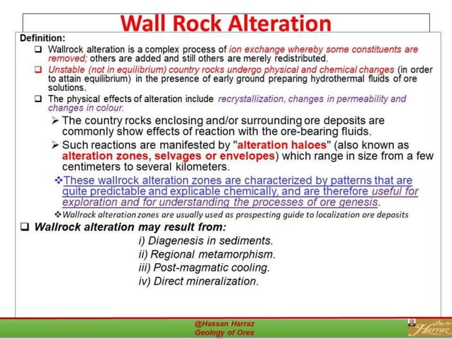 Hydrothermal alterations | PDF | Geology | Science