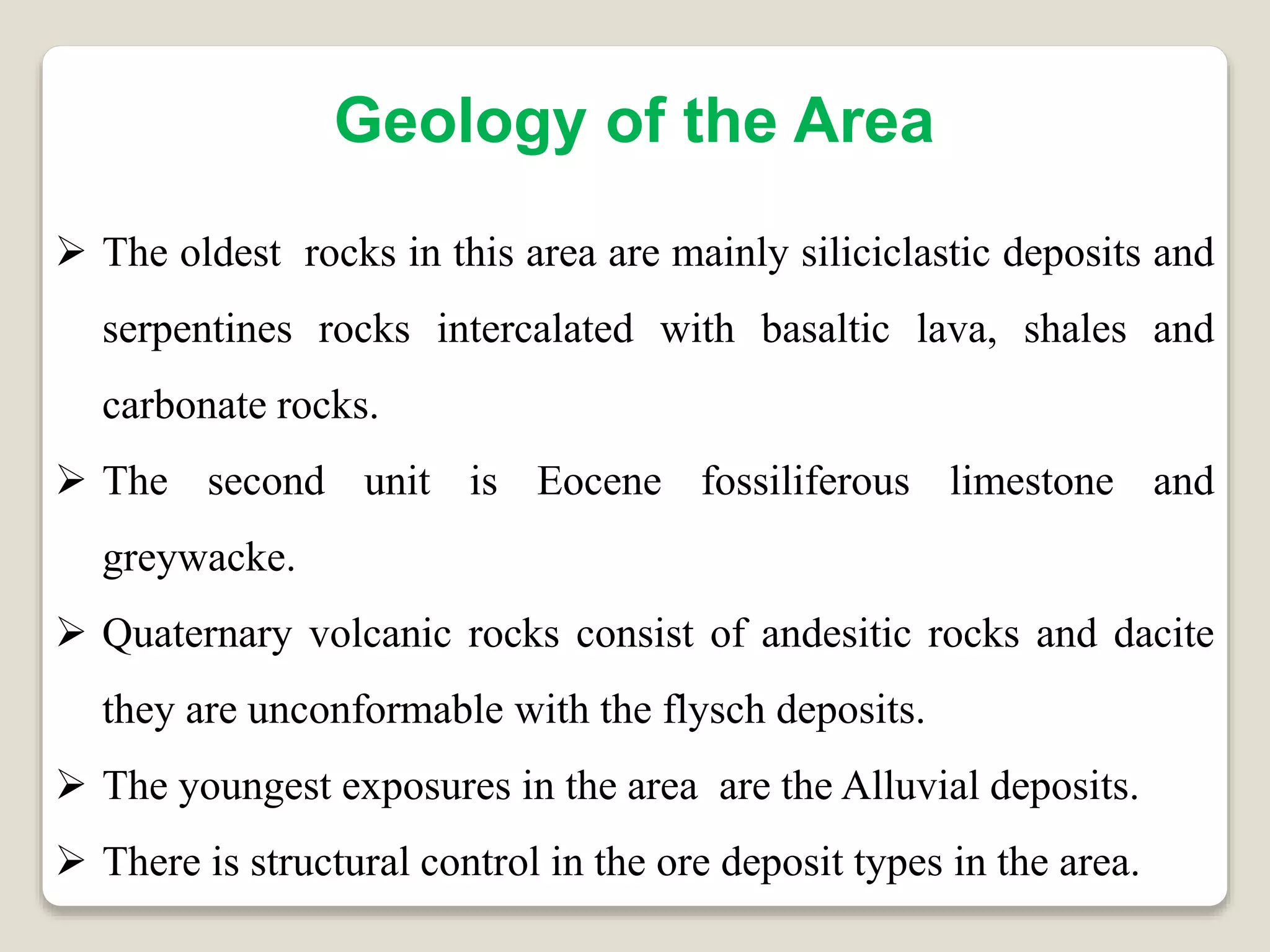 Intercalated Rocks Hydrothermal alteration zones | PPTX