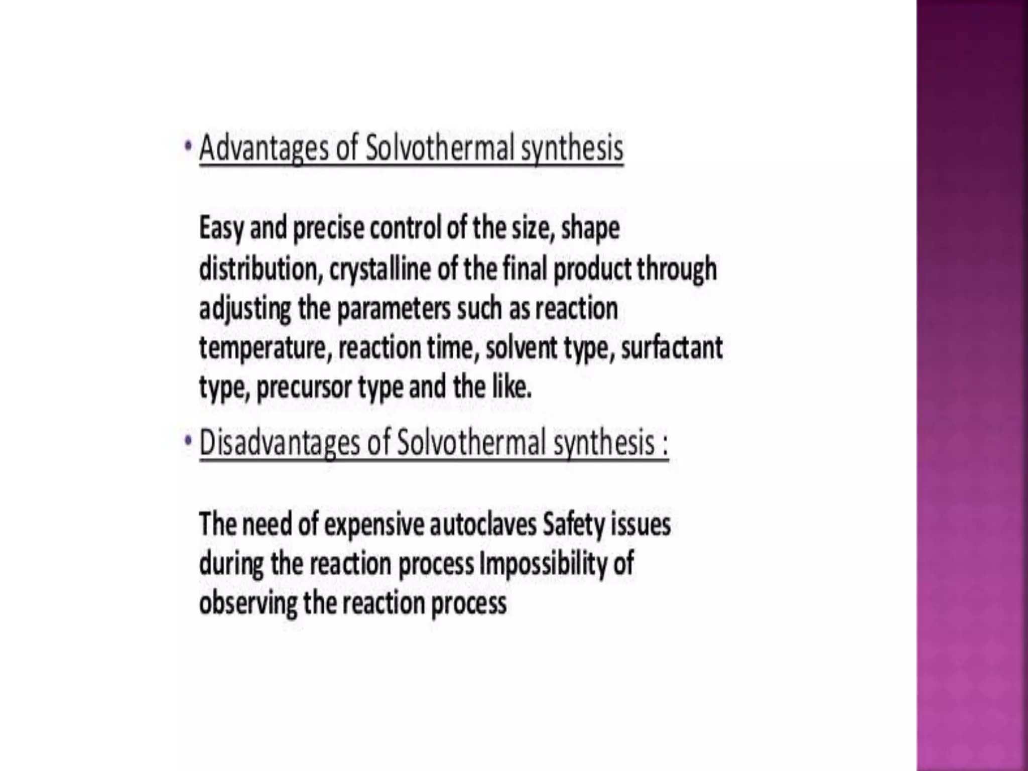 Hydrothermal &amp;solvothermal methods jeyakiruba
