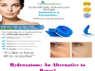 Hydroxatone: An Alternative to
 
