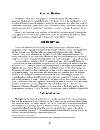 Hydroxyurea for the treatment of sickle cell disease2 | PDF