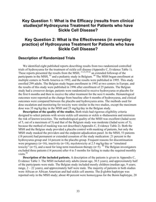 Hydroxyurea for the treatment of sickle cell disease2 | PDF