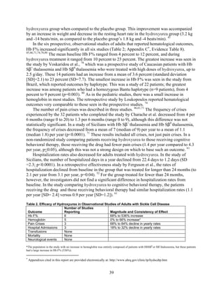 Hydroxyurea for the treatment of sickle cell disease2 | PDF