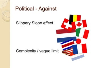 Political - For						Public require ↑				  Effect from other nations