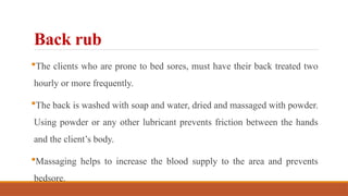 Nursing foundation - Unit 4 HYGIENE needs | PPTX