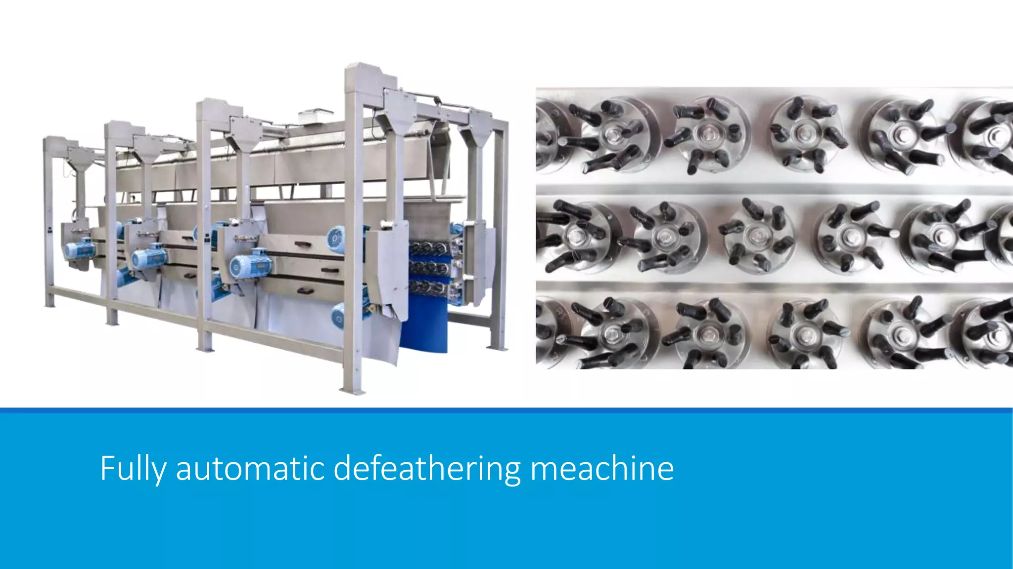 Fully automatic defeathering meachine
 
