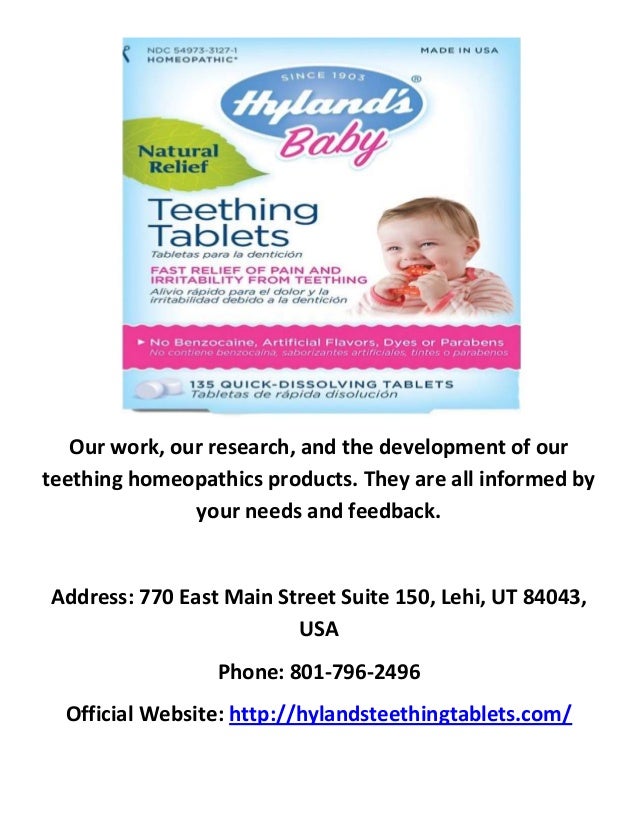 Hyland's Homeopathic Teething Tablets
