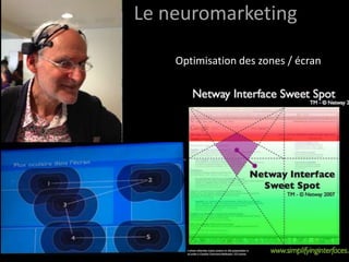 Le neuromarketing

    Optimisation des zones / écran
 
