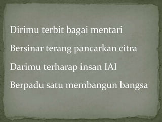 Hymne IAI - Ikatan Apoteker Indonesia | PPT