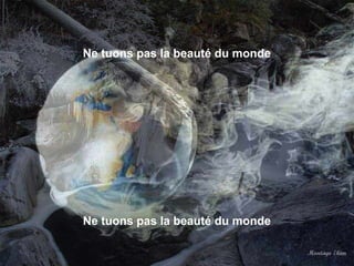 Ne tuons pas la beauté du monde
Ne tuons pas la beauté du monde
 
