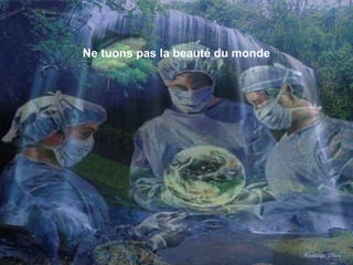 Ne tuons pas la beauté du monde
 