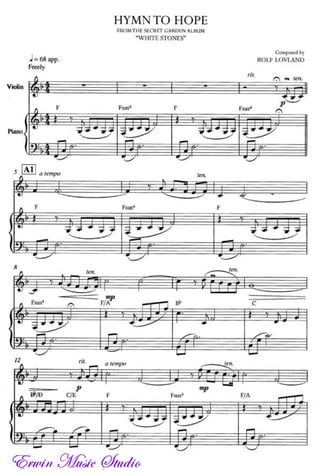Hymn to hope piano+violin