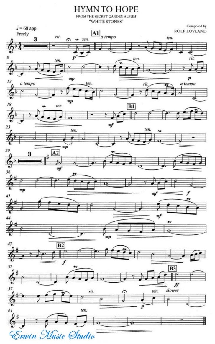 Hymn To Hope Violin