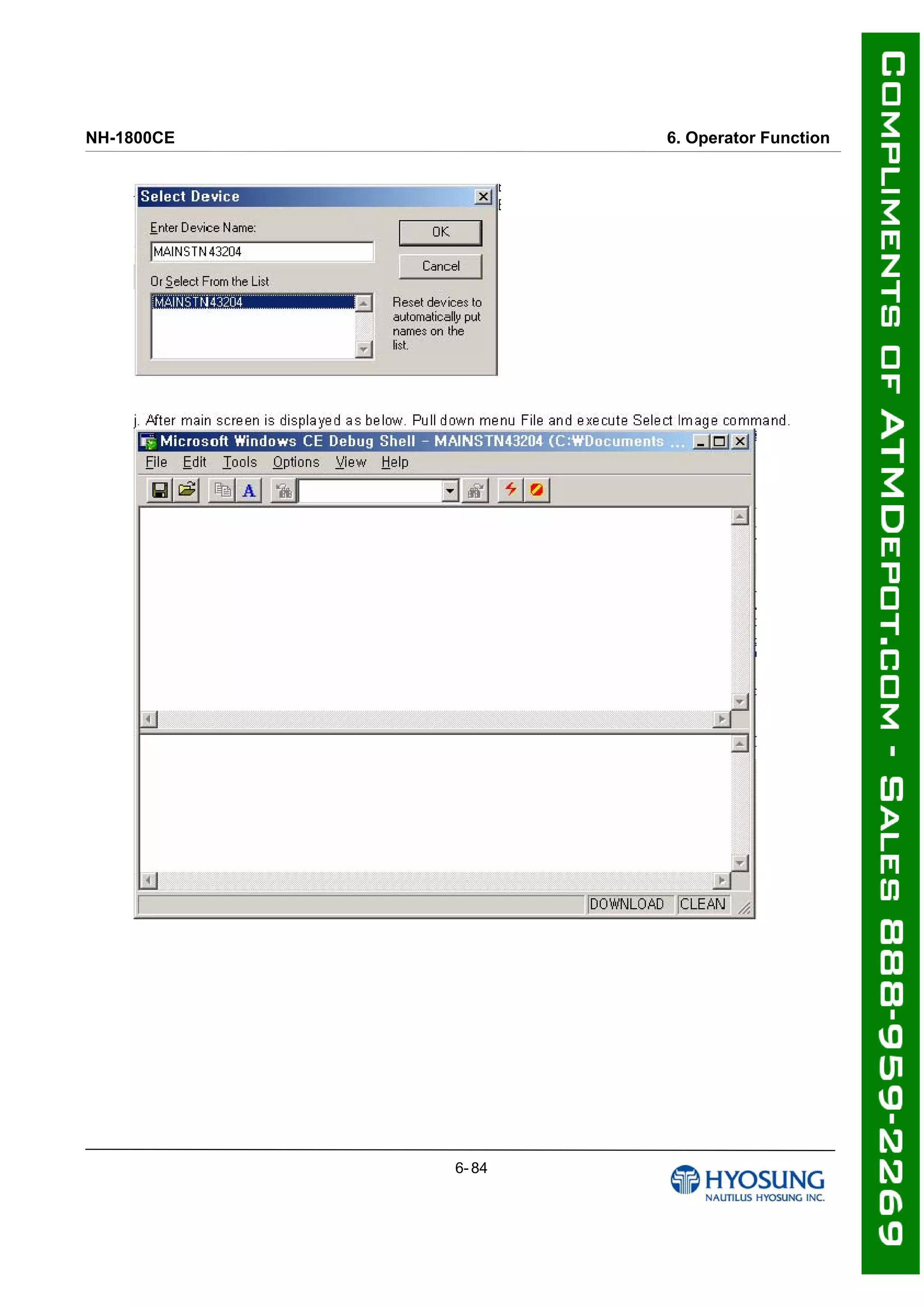 NH-1800CE 6. Operator Function
6- 84
 