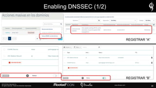 23
2019 © Dino Security S.L.
All rights reserved. Todos los derechos reservados. www.dinosec.com
Enabling DNSSEC (1/2)
REG...
