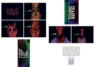 M.
BENSALEM
D.
PISICCHIO
E.
CONTAT
R.
GAY
G.
ABBAD
Projet
de
Diplôme
L3
«Yeazer est un collectif de création artistique
et de production multimédia . Nous sommes 5
directeurs artistiques basés sur Annecy. Nous
avons produit des projets commerciaux et
non commerciaux tant dans le design, lʼani-
mation, le cinéma, la presse écrite, le numé-
rique. Tout a commencé par lʼart et le design
et nous avons au ﬁl des ans créés et produits
des courts métrages, du design, des projets
artistiques interactifs et des clips musicaux.»
STUDIO YEAZER
STUDIOYEAZER
 