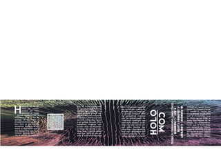 Mais la dimension apportée
par ce nouveau système ne
se limite pas à un usage pri-
vé pusique Holocom offre
des perspectives avancées
pour les professionnels. les
conférences prennent une
toute autre ampleur, la dis-
tance n’est plus un frein. On
peut même imaginer que
des artistes s’appropient les
lieux pour développer des
oeuvres originales et inno-
vantes. Holocom occupera
2000m2 sur l’ancien empla-
cement de l’hopital d’Anne-
cy, avenue du Tresum. Un
rez-de-chaussé servira d’ac-
cueil et d’orientation pour
les clients. Le 1er étage se
dédié aux espaces de ré-
unions, et d’expositions.
Tandis que le 2eme étage
sera consacré au Cybere-
sapce de rencontre avec un
bar recréé et aussi l’espace
de communication person-
nelle.Diti ilis eos vollecto
H
olocom est un es-
pace de commu-
nication par Holo-
grammes à usage
personnel, professionnels et
artisitiques. C’est un lieu de
partage, de découverte et
d’expérimentation ouvert à
tous. Dans ce lieu, artistes,
entreprises étudiants et ha-
bitants se rencontrent autour
des changements que le nu-
mérique apporte dans nos
vies et permet de communi-
quer de manière innovante.
La communication est tant
auditive que visuelle voir
même physique puisque que
grâce à Holocom vous aurez
l’impression d’être aux cotés
de votre interlocuteur grâce
à ce système innovant d’ho-
logrammes. Imaginez vous
pouvoir avoir une discussion
en temps réel comme si vous
étiez dans la même pièces
alors que 3000 km vous sé-
pare. C’est le but d’Holocom.
HO
LOCom
M.PAGNEUX
-
C.DUCRUET
-C.LEGENDRE
C.ASTIE
-
R.GAY
-
L.CHAMBOM
Stratégie
de
Communication
-
Jeanne
Chauvin
 