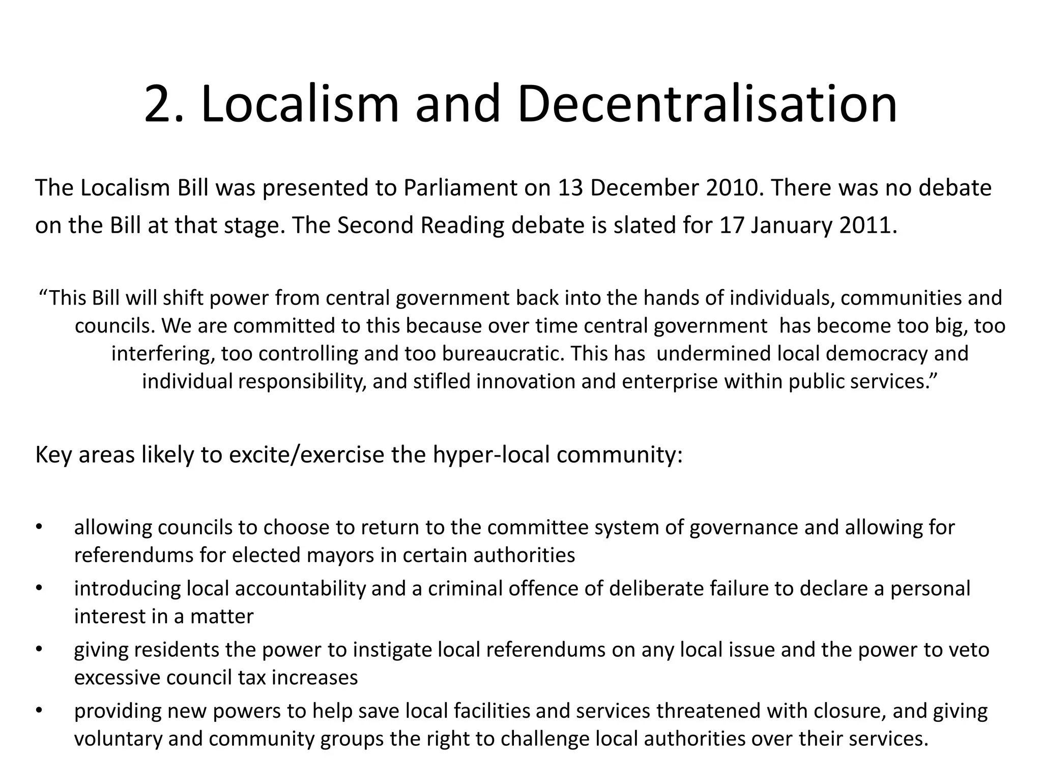 A formal competition for the network channel is expected to run from June 2011 to 	summer 2012, when the first local TV stations will be licensed. We hope to see 10-20 local TV services licensed by 2015.”Quoted from: http://www.culture.gov.uk/what_we_do/broadcasting/7722.aspx