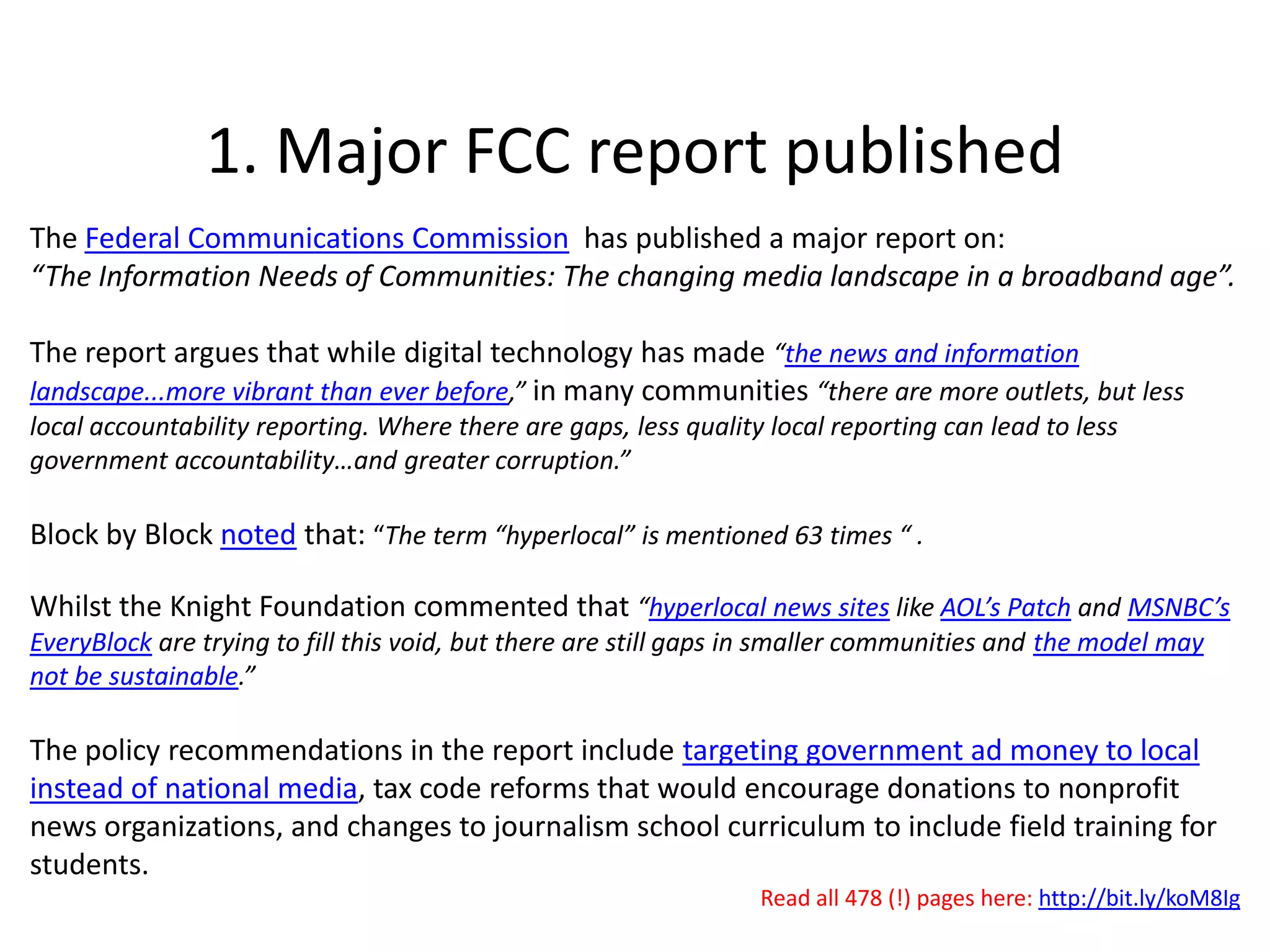 Ten useful things from across the Pond