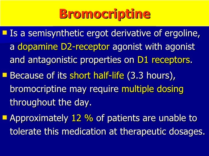 Bromocriptine Dose For Galactorrhea