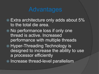 Hyper threading technology | PPTX