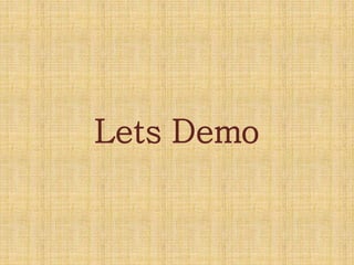 Lets Demo