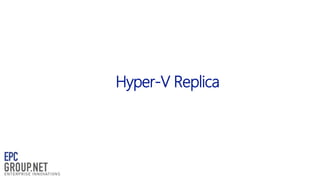 Hyper-V Replica

 