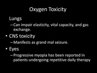 Hyperbaric oxygen therapy | PPTX