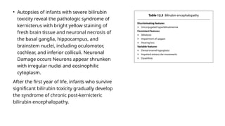 Kernicterus Features Hyperbilirubinemia ,Kernicterus , bilirubin encephalopathy | PPTX