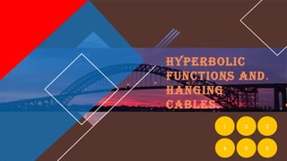 1 2 3
4 65
Hyperbolic
functions and
Hanging
cables.
 
