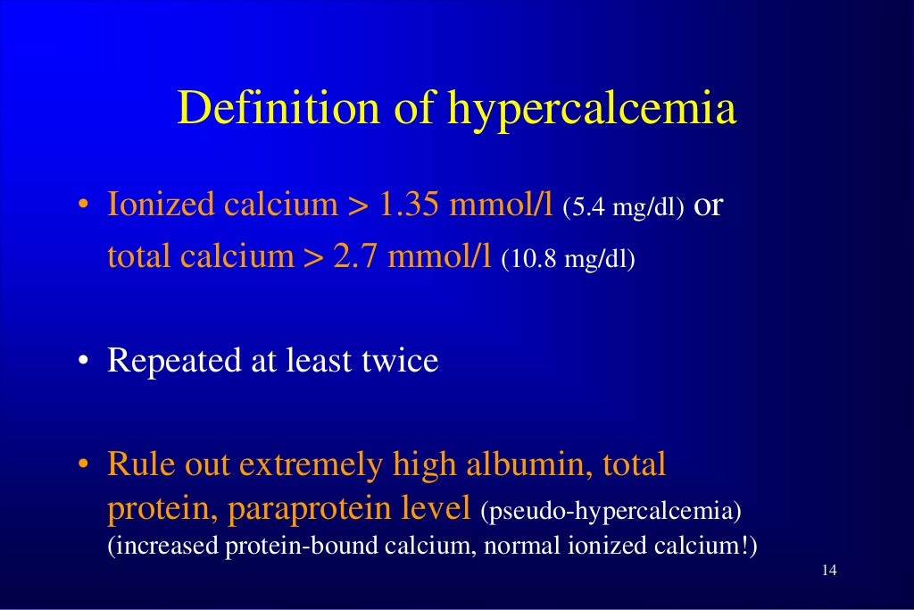Hypercalcemia and vitamin d intoxication slideshare