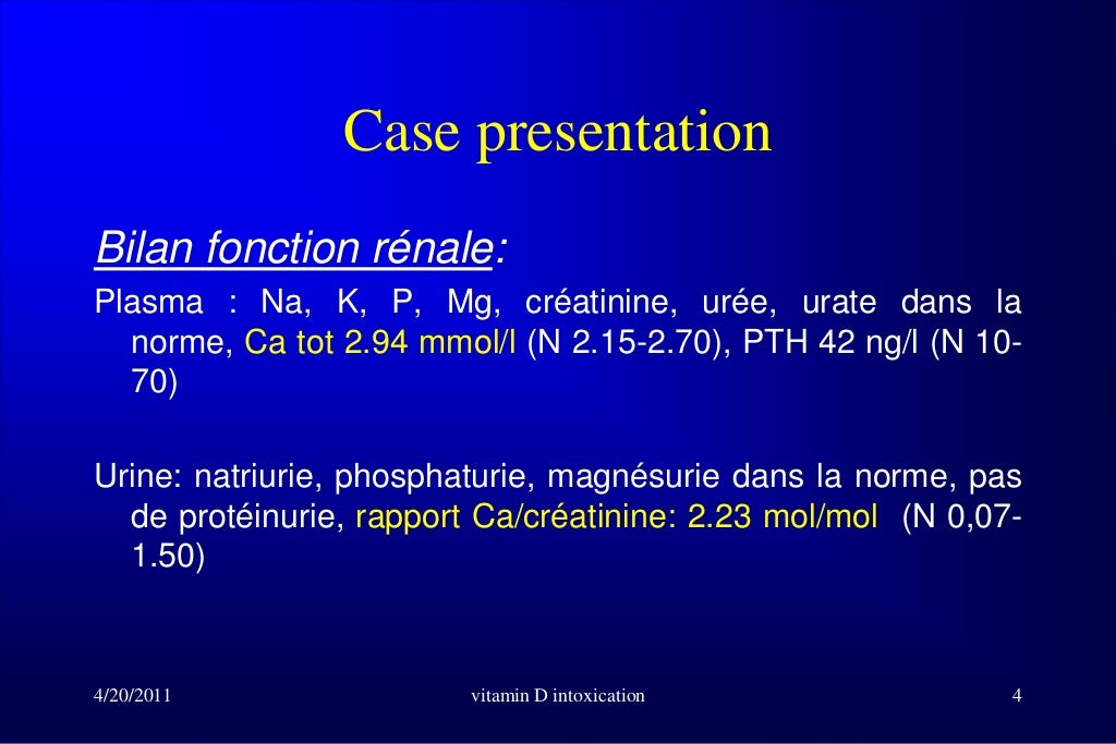 Hypercalcemia and vitamin d intoxication slideshare