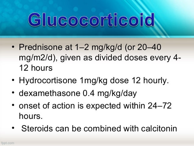 prednisone 1mg/kg
