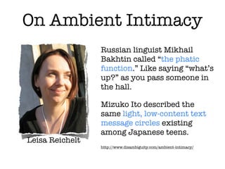 Hyper Connected Beings