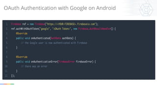 OAuth Authentication with Google on Android
 