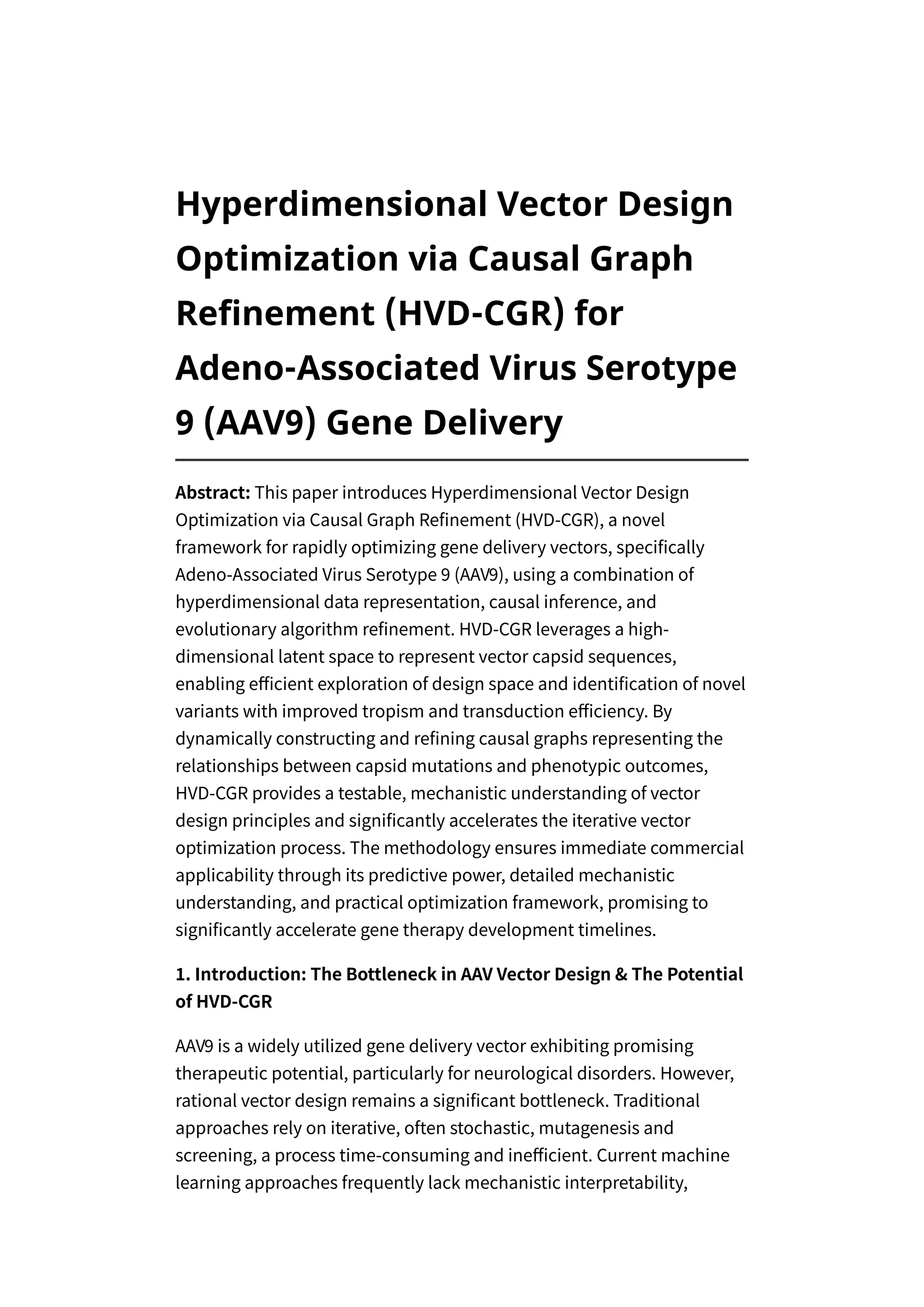 Hyperdimensional Vector Design Optimization via Causal Graph Refinement ...