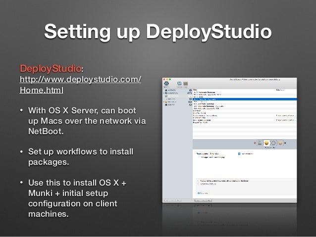 setting up deploystudio server setting up deploystudio server