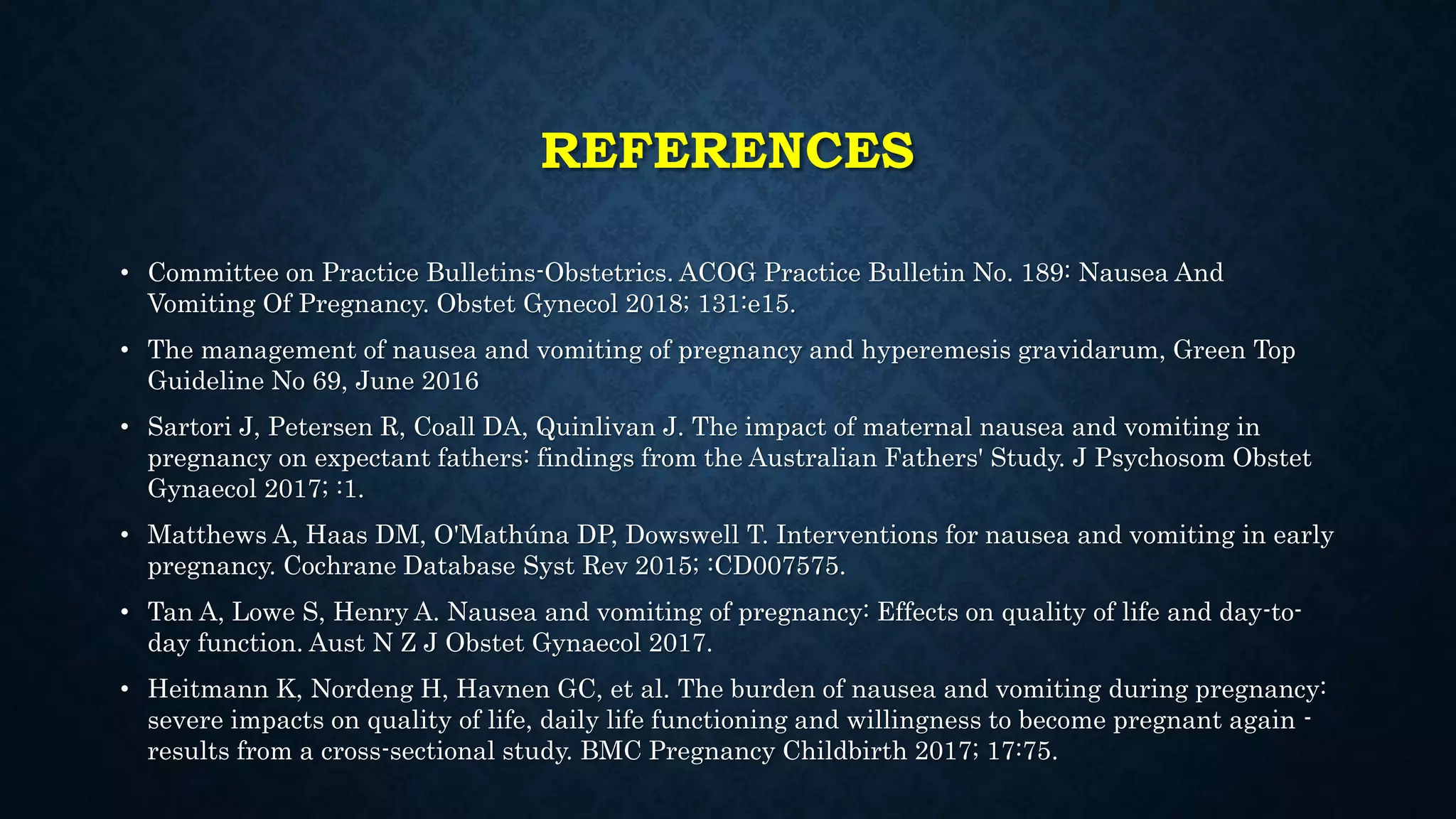 Hyperemesis gravidarum | PPTX