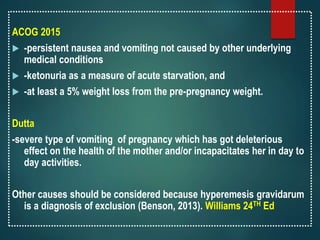 HYPEREMESIS GRAVIDARUM | PPTX