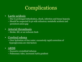 Persistent Rales Hyperglycaemic emergencies in Diabetes mellitus | PPTX