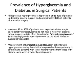 Peri-operative Hyperglycemia in OT | PPTX